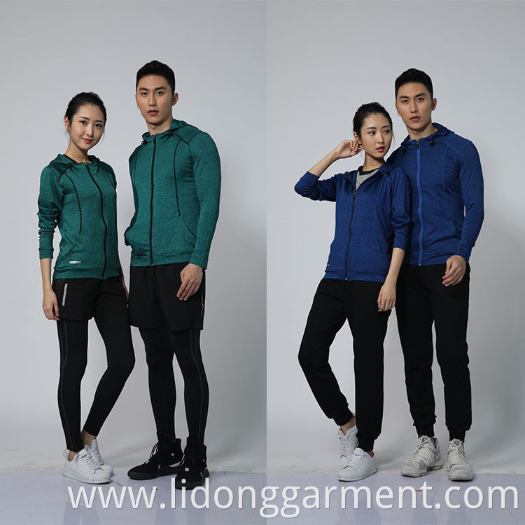 LiDong regular fit top quality cheap slim fitted tracksuit custom